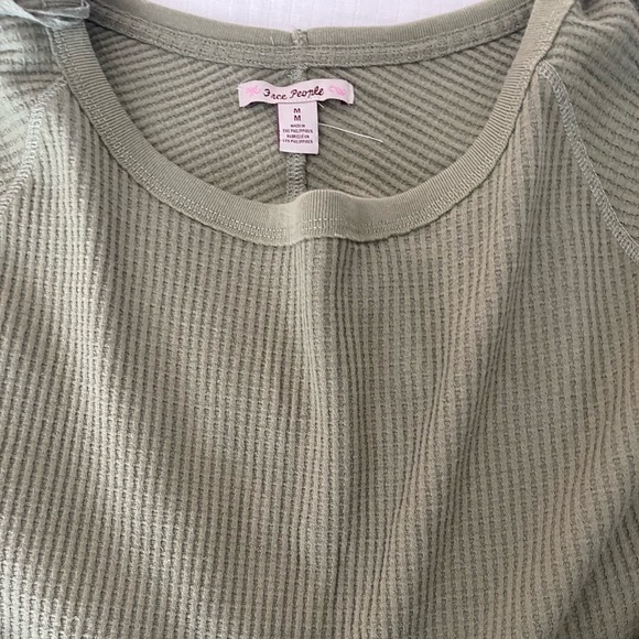 🎁NWT Free people oversized waffle long sleeve tunic top - Picture 2 of 4